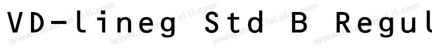 VD-lineg Std B Regul字体转换